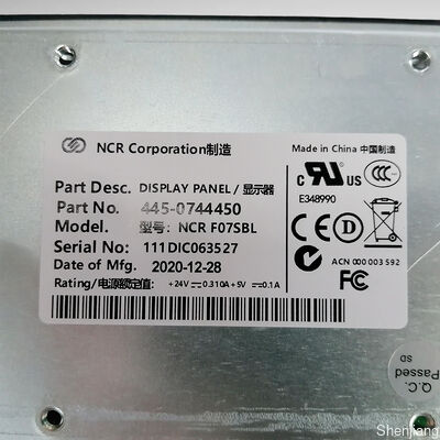 445-0744450 NCR FO7SBL Display Panel NCR Teile Liste