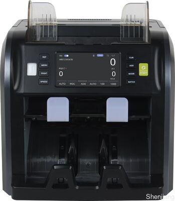 Kostenlose Ersatzteile Smart 2CIS Handgriff Wiederaufladbare Banknoten Sortiermaschine SJ-668L Doppeltasche mit Seriennummer