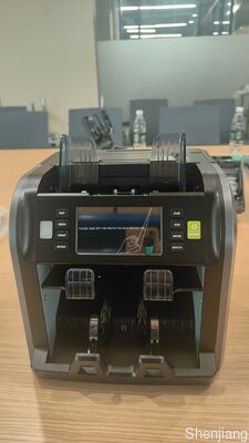 Kostenlose Ersatzteile Smart 2CIS Handgriff Wiederaufladbare Banknoten Sortiermaschine SJ-668L Doppeltasche mit Seriennummer