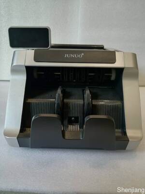 JUNUO C05 Banknotenzählmaschine Geldscheinprüfer Schwarz mit LED-Anzeige