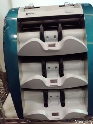 Kisan-Sortiermaschine für Banknoten Geldzähler Detektor Blau mit LED-Display Smart K3 S16E01-3659