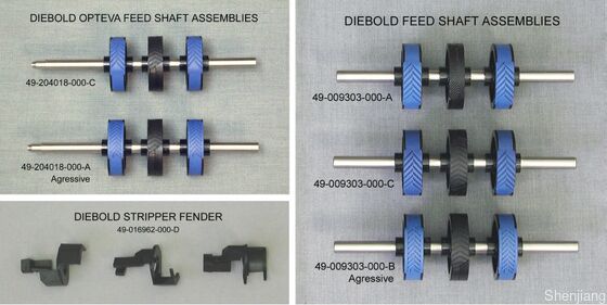 Neue Original Diebold ATM-Teile Diebold Opteva 2.0 Einzugswelle 49204018000d 49-204018-000d Gummi