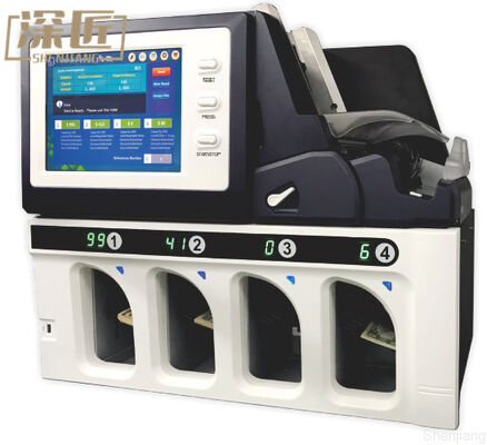 Banknoten-Eignungs-Sortierer-Banknoten-Bargeld-sortierende Maschine Shenjiang multi Währungs-4+1