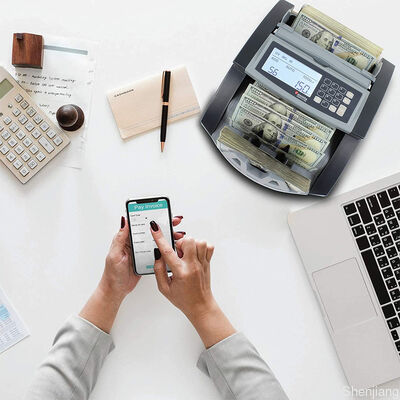 Top Loading Dual Cis Geldschein-Zählmaschine mit Mischwert-Erkennung