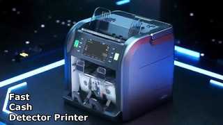 SJ668 Tragbarer Banknotendetektor für mehrere Währungen mit Drucker und lebenslanger Garantie